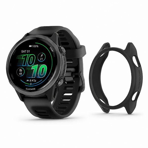 Capa de Proteção Anti-risco para Garmin Forerunner 570 42mm Soft Silicone
