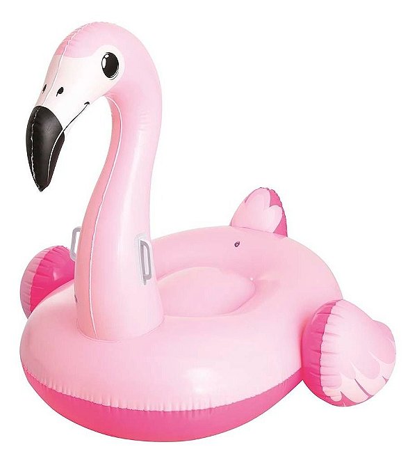 Boia Flamingo Rosa Piscina Inflável Tamanho M Até 45 Kg Mor