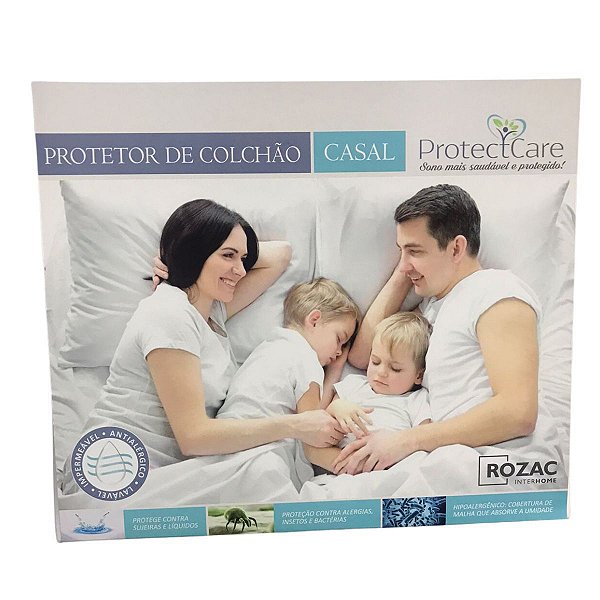 Capa de Colchão Casal Impermeável Protetor Elástico