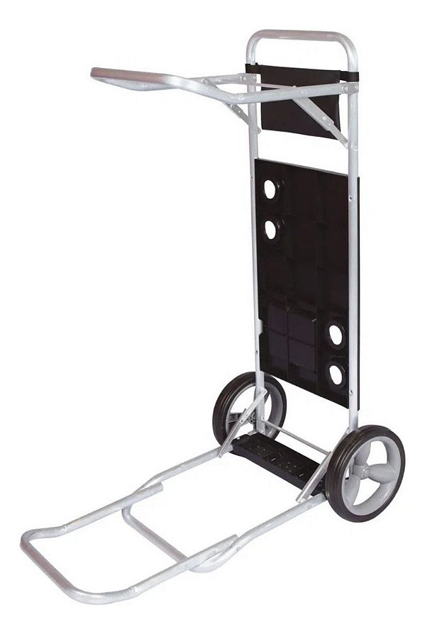 Carrinho De Praia Cadeiras Com Extensor Preto Mor