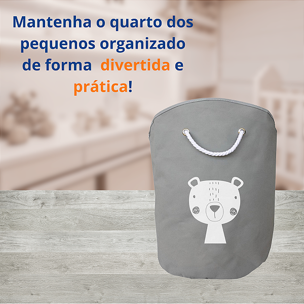 Cesto Organizador De Roupa Suja Infantil Lavanderia Secalux