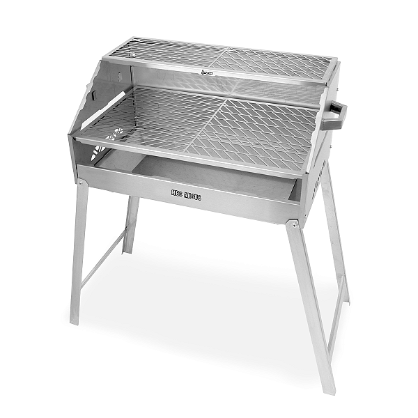 Churrasqueira Aço Inox 430 a Carvão 65X40 Mec Angus Mec G
