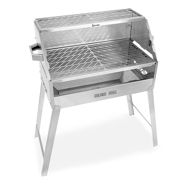 Churrasqueira Inox Galvanizado A Carvão 50x30 Nelore Grill Mec G