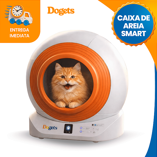 Caixa de Areia Inteligente Automática Autolimpante Com Aplicativo Dogets