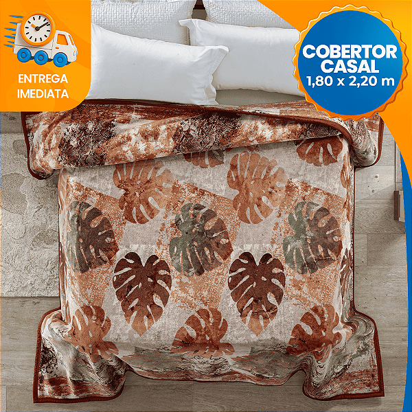 Cobertor Manta Quentinha Jolitex 180x220cm Lugano Plus Microfibra
