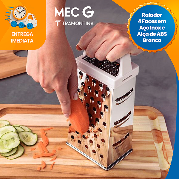 Fatiador Ralador Cortador Profissional Tramontina em Inox 4 Faces Antiferrugem