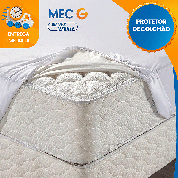 Protetor de Colchão 100% Impermeável Jolitex Casal Silencioso Elástico Protetor Queen Antiácaro