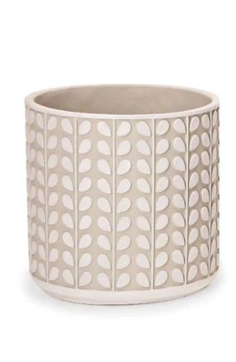 CACHEPOT EM CIMENTO ALTO RELEVO MART - G