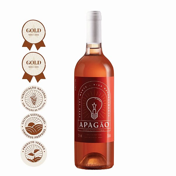 Vinho Faccin Apagão Vinho Rosé - Blend ( Natural )