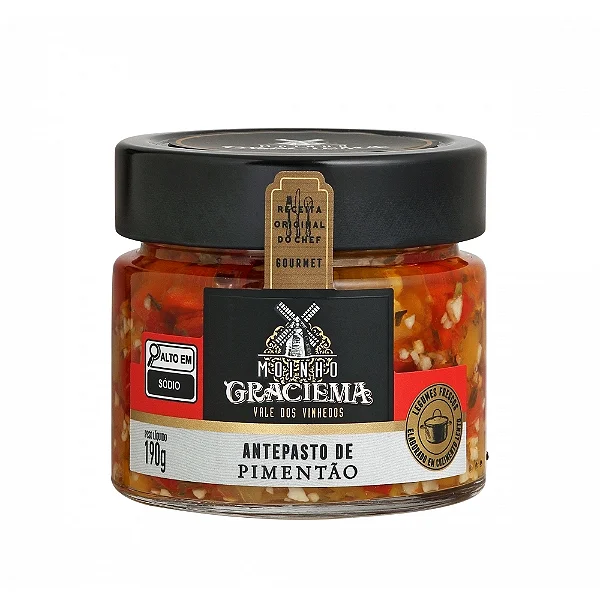 ANTEPASTO DE PIMENTOES MOINHO GRACIEMA  190G