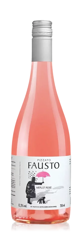 FAUSTO ROSE MERLOT 2023 - 750ML - VINHO FINO ROSADO SECO