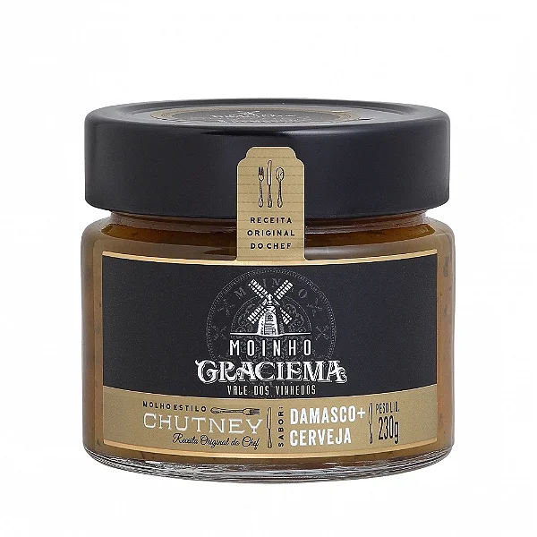 CHUTNEY DE DAMASCO E CERVEJA 230G