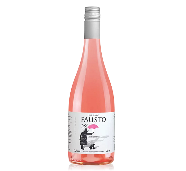 FAUSTO ROSE MERLOT 2023 - 750ML - VINHO FINO ROSADO SECO