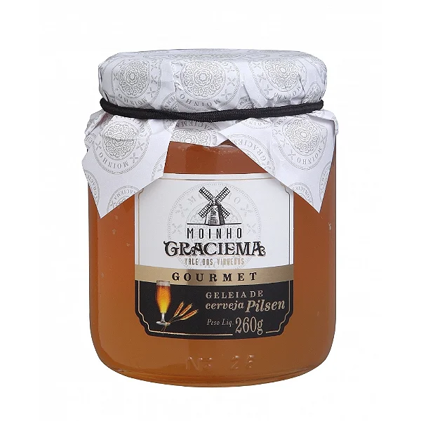 GELEIA GOURMET CERVEJA PILSEN - MOINHO GRACIEMA 260g