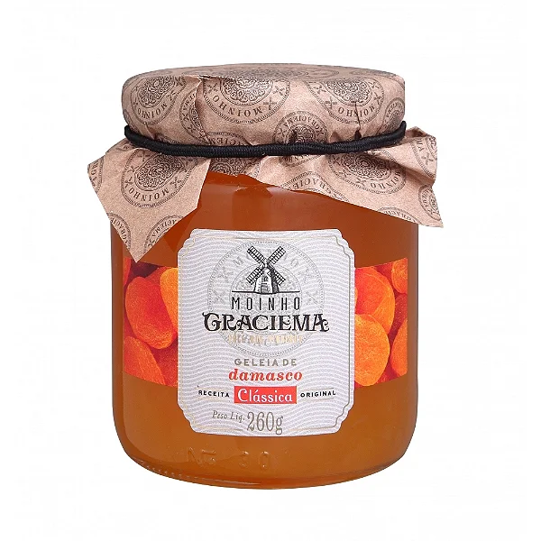 GELEIA CLASSICA DAMASCO - MOINHO GRACIEMA 260g