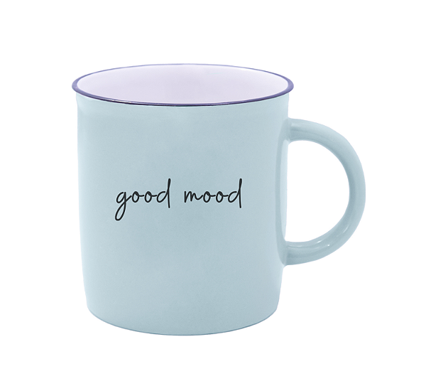 CANECA CERAMICA SENTIMENTOS 330ML  AZUL