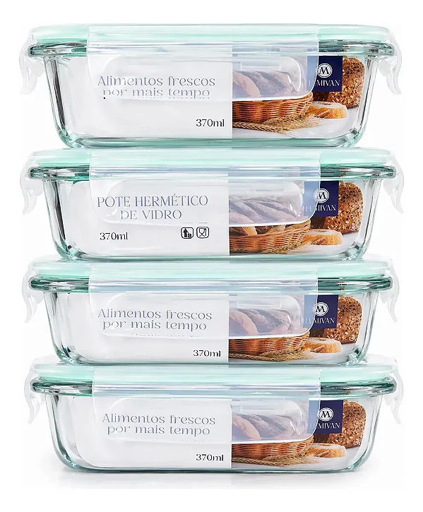 POTE HERMETICO VIDRO 370ML