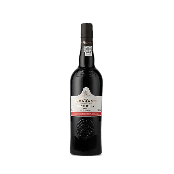 TAÇA DE VINHO LICOROSO GRAHAM S FINE RUBY CORTE TRADICIONAL TINTO DOCE DOURO PORTUGAL (50ML)