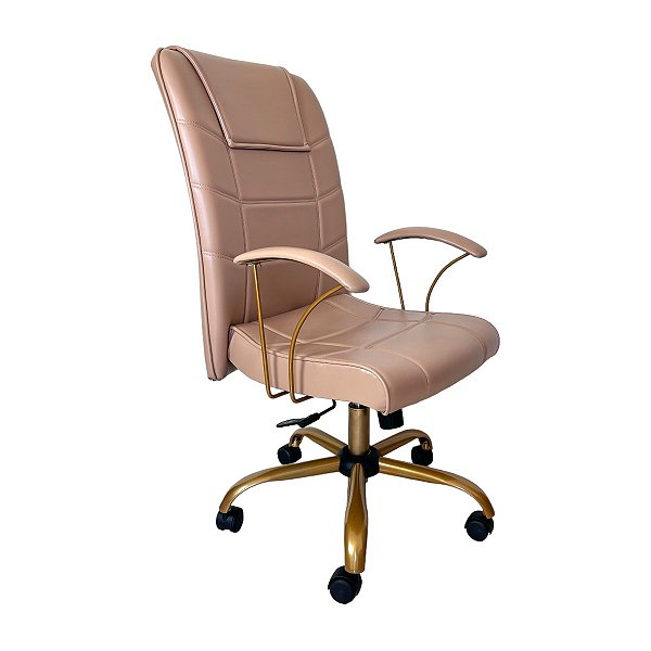 Poltrona  Novara -  Base Dourada