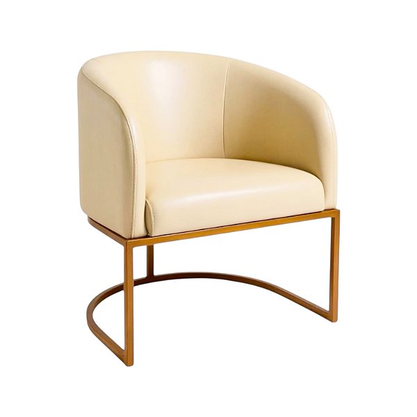 Poltrona Nam Prime – Pés Fixa Dourados Elegantes