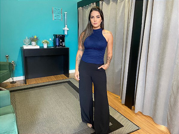 Blusa Gola Alta Canelado