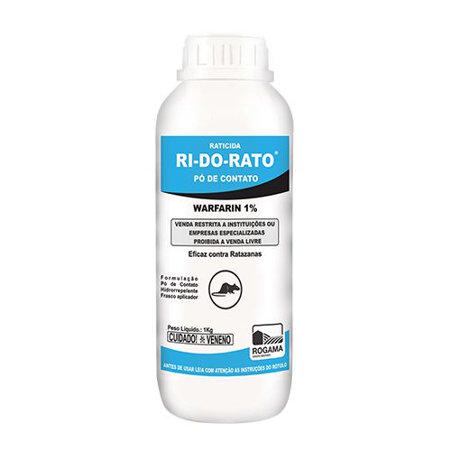 Raticida Linha Profissional RI-DO-RATO Pó de Contato 1KG