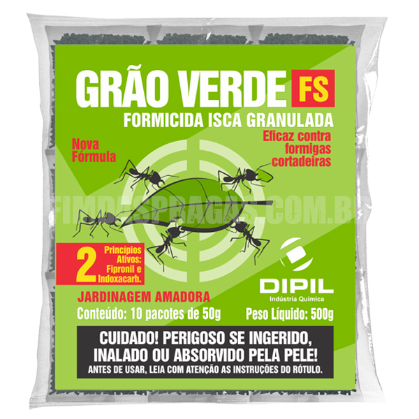 Grão Verde FS - 10 Pacotes de 50g: Acabe com Formigas Cortadeiras - Efeito Dominó Garantido!