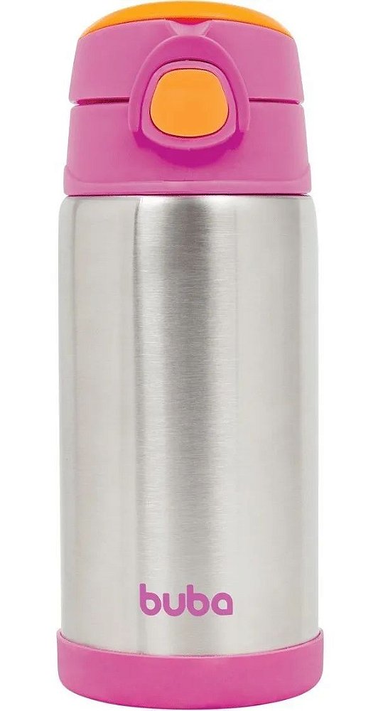 Garrafa Térmica Parede Dupla - Buba, Rosa