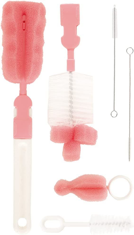 Kit Escovas Mamadeira, Bico e Canudo - Buba, Rosa