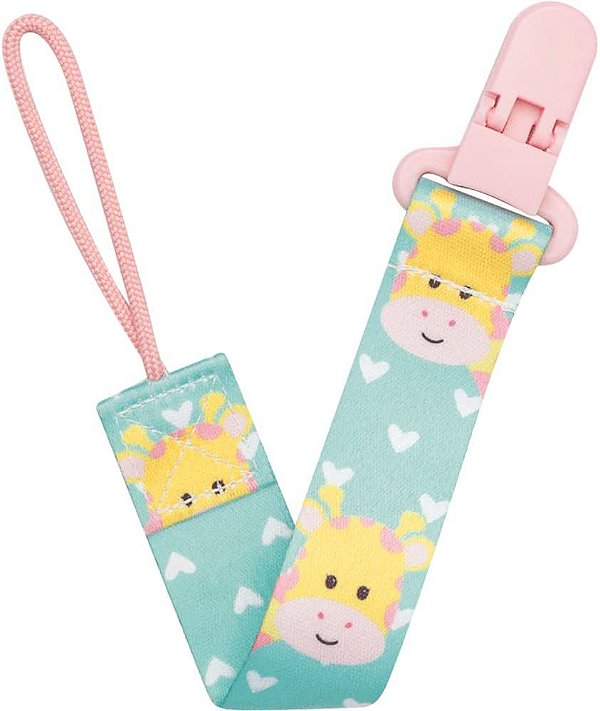 Prendedor de Chupeta Animal Fun - Buba, Girafa