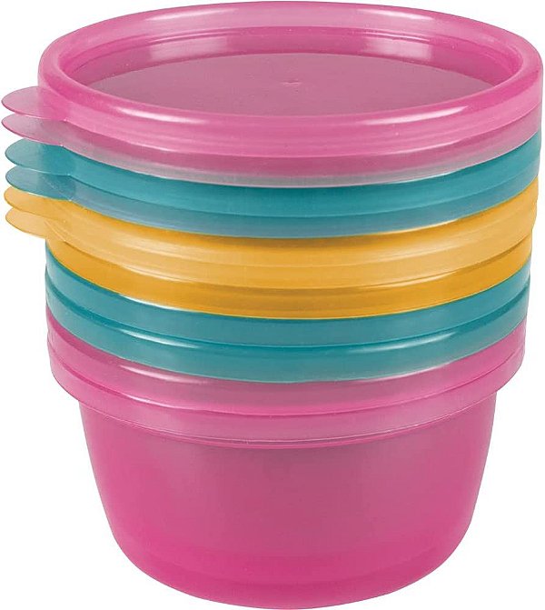 Pote para Armazenar Papinha 250ml - Buba, Rosa