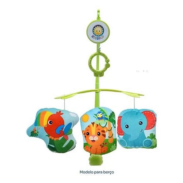 Móbile Musical Bebê Carrinho Berço