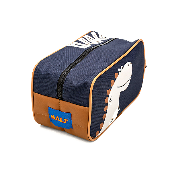 Necessaire Infantil, Dino, Azul - Mait
