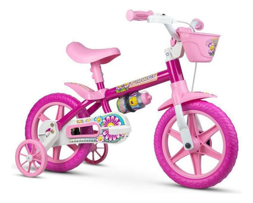Bicicleta Infantil Aro 12, Flower - Nathor