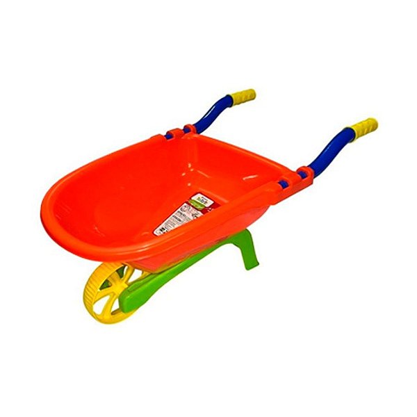 Carriola - Carrinho de Mão de Brinquedo - Tateti, Laranja