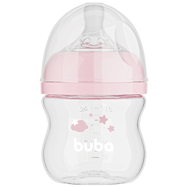 Mamadeira Easy Flow 120mL - Buba, Nuvem Rosa