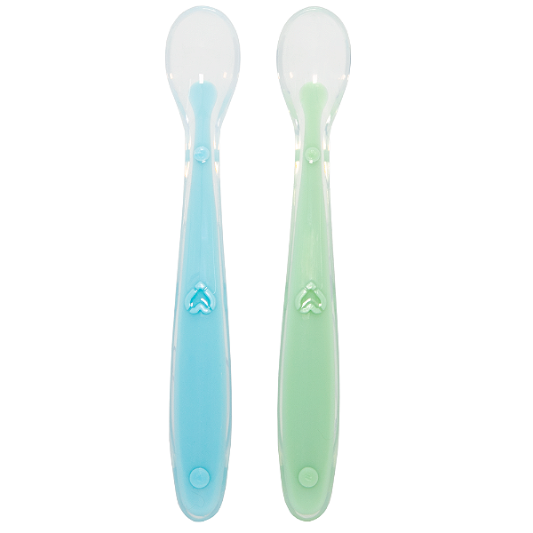 Kit 2 Colheres em Silicone - Buba, Azul e Verde
