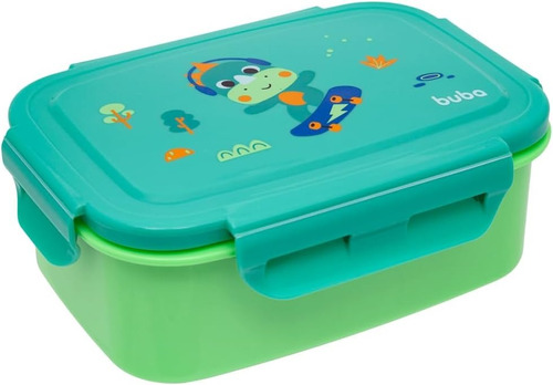 Lancheira Bento Box - Buba Zoo, Verde | Dino
