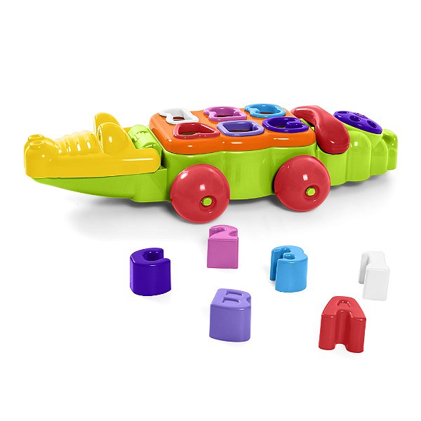 Brinquedo Infantil Jacaré Didático de Encaixe - Tateti