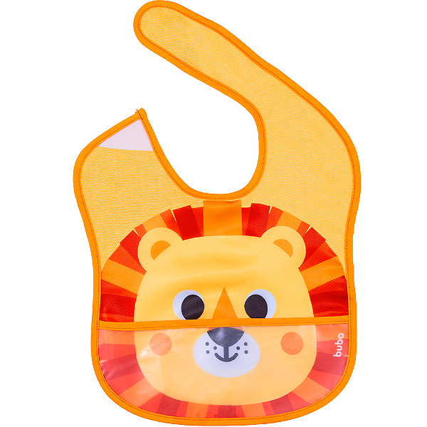 Babador com Bolso Zoo - Buba, Leão