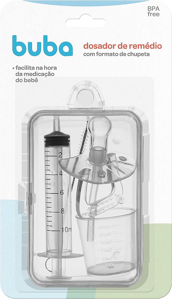 Dosador de Remédio em Formato de Chupeta – Buba