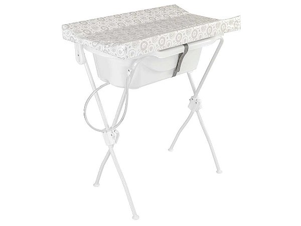 Banheira para Bebê com Trocador Branca, Floripa - Tutti Baby