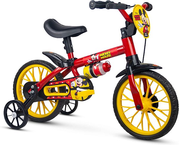 Bicicleta Infantil Mickey Aro 12 Nathor