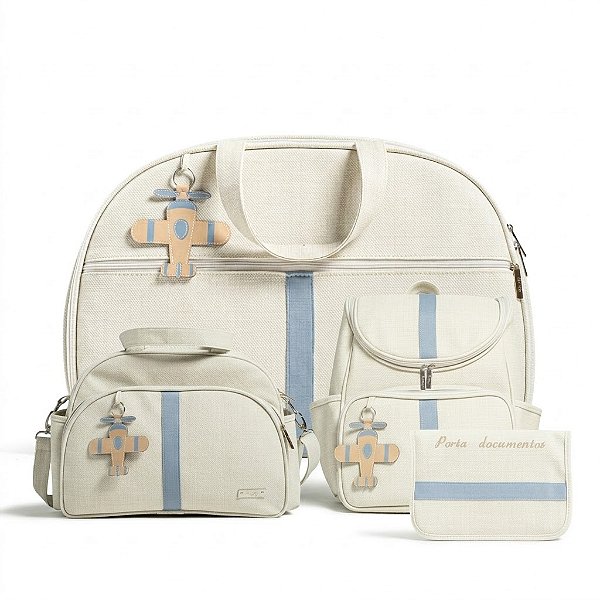 Kit Bolsas Maternidade Miami Azul - HUG