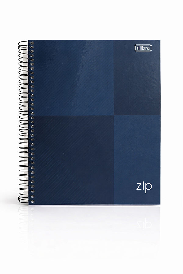 Caderno Universitário Zip 10 Matérias 160 Folhas Azul
