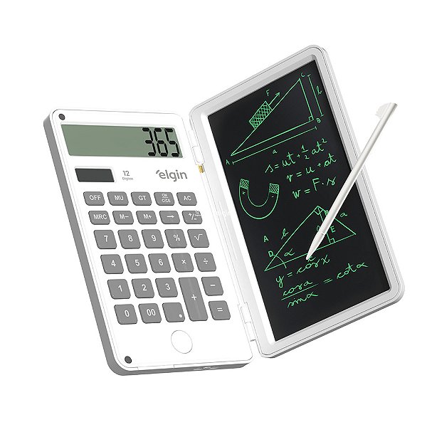 CALCULADORA COM TELA P. ANOTAÇÃO BRANCA