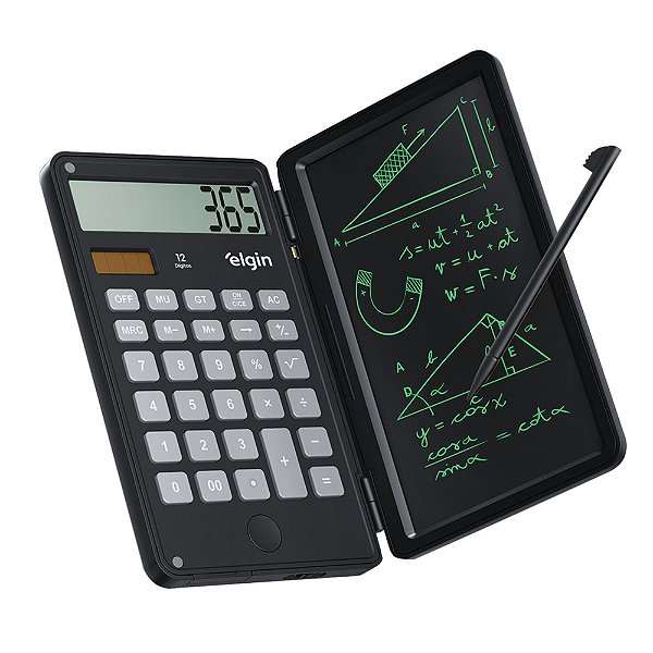 CALCULADORA COM TELA P. ANOTAÇÃO PRETA