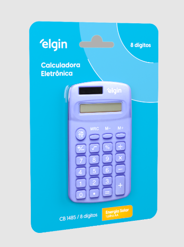 CB1485A CALC.BOLSO AZUL 8 DIG SOLAR