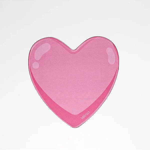 MOUSE PAD PINK VIBES CORACAO BLISTER UND LETRON
