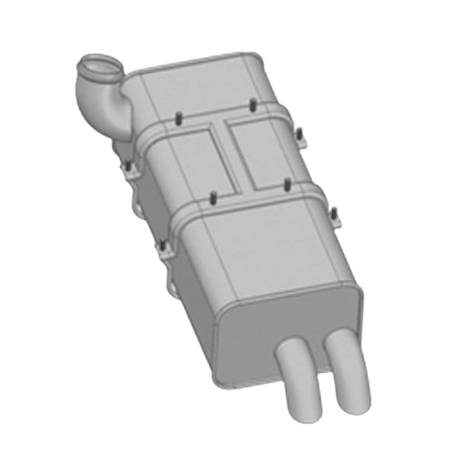 Catalisador Quadrado Mercedes-Benz O500 Moderno F3065 6344900901 6344900501